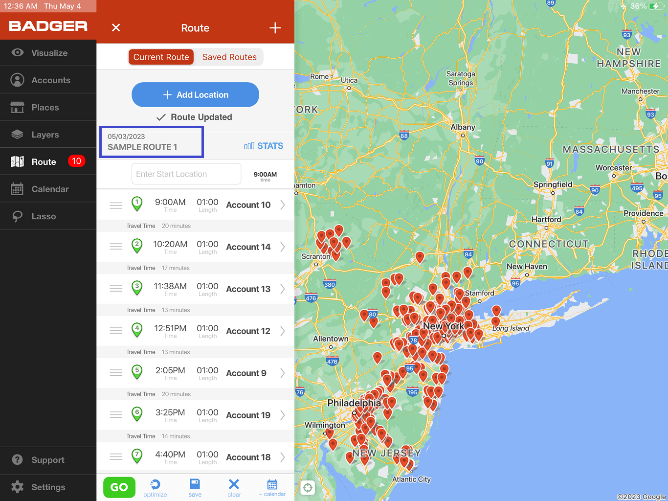 How to Load Saved Routes iPad - Load Saved Routes IPad Step 2C.PNG