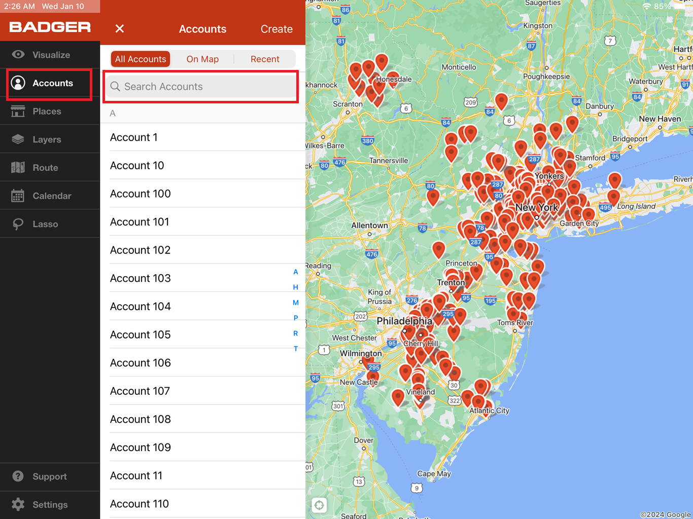 How to Send an Email Using Badger - Send Email IPad Step 1.PNG