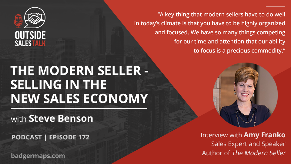 The Modern Seller - Selling in the New Sales Economy - Outside Sales Talk with Amy Franko