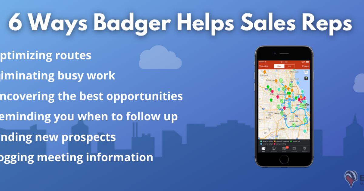 Sales Rep Route Planner Software Free Badger Maps